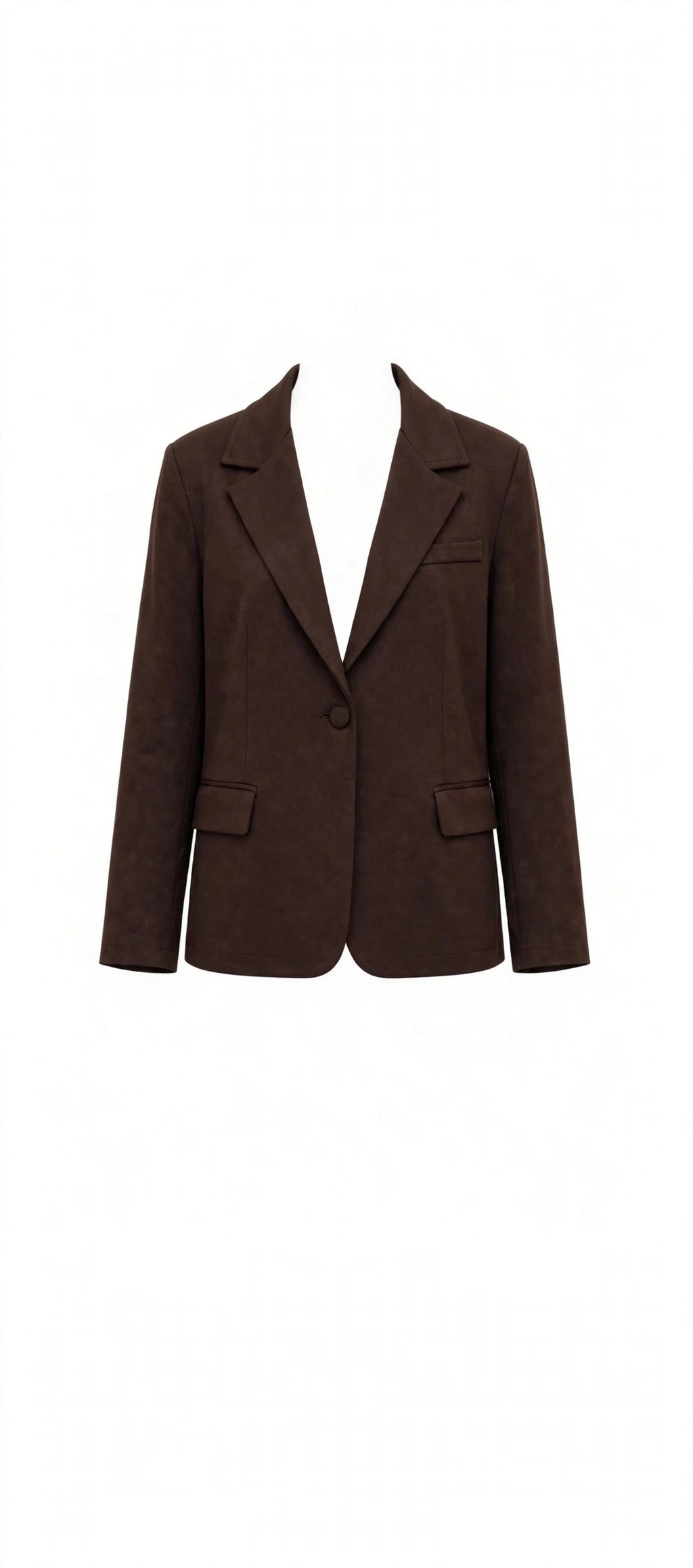 BLAZER LUNGO CLASSICO MARRONE CIOCCOLATO -RAGAZZA MOSURIRE - HANGAR93