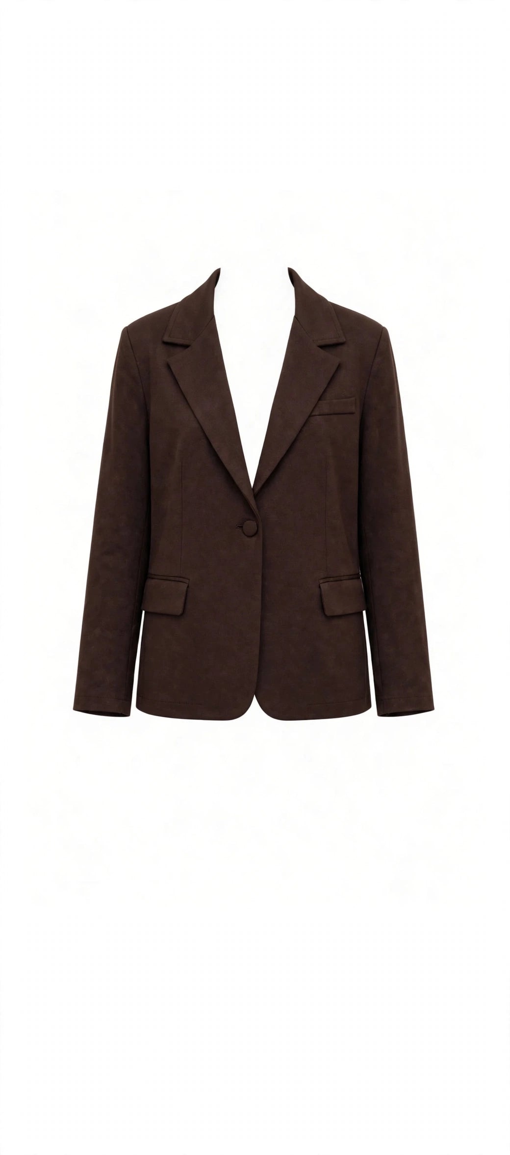 BLAZER LUNGO CLASSICO MARRONE CIOCCOLATO -RAGAZZA MOSURIRE - HANGAR93