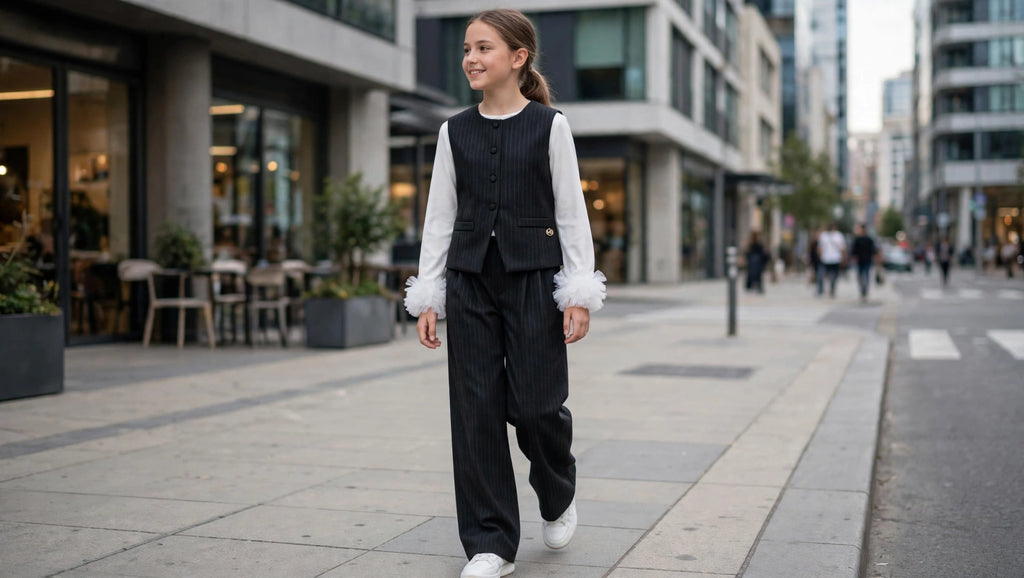 Maglia Panna ragazza con Polsini Tulle MONSURIRE-HANGAR93