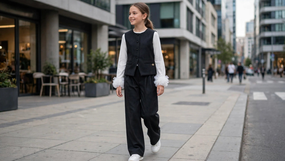 Maglia Panna ragazza con Polsini Tulle MONSURIRE-HANGAR93