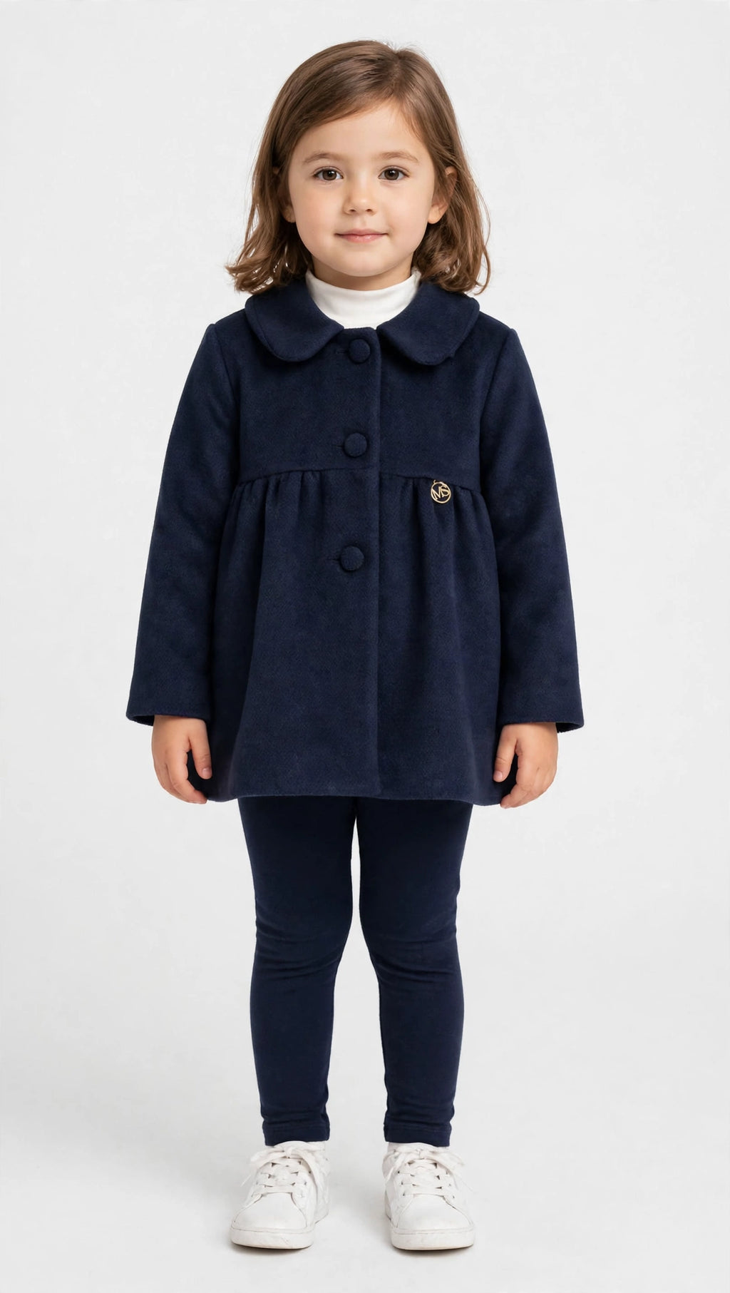 IL CAPPOTTINO BLU NAVY PIÙ ELEGANTE 💙 DA BAMBINA MONSURIRE-HANGAR93