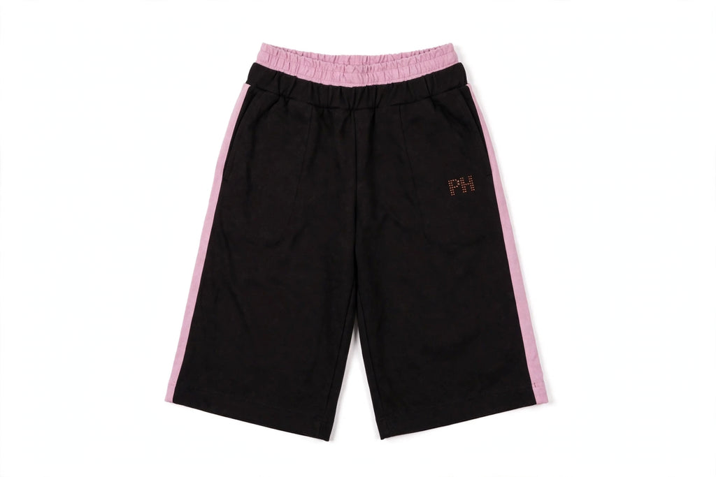 COMPLETO 2 PEZZI PHARD - Felpa con Maniche Camicia Rosa + Bermuda