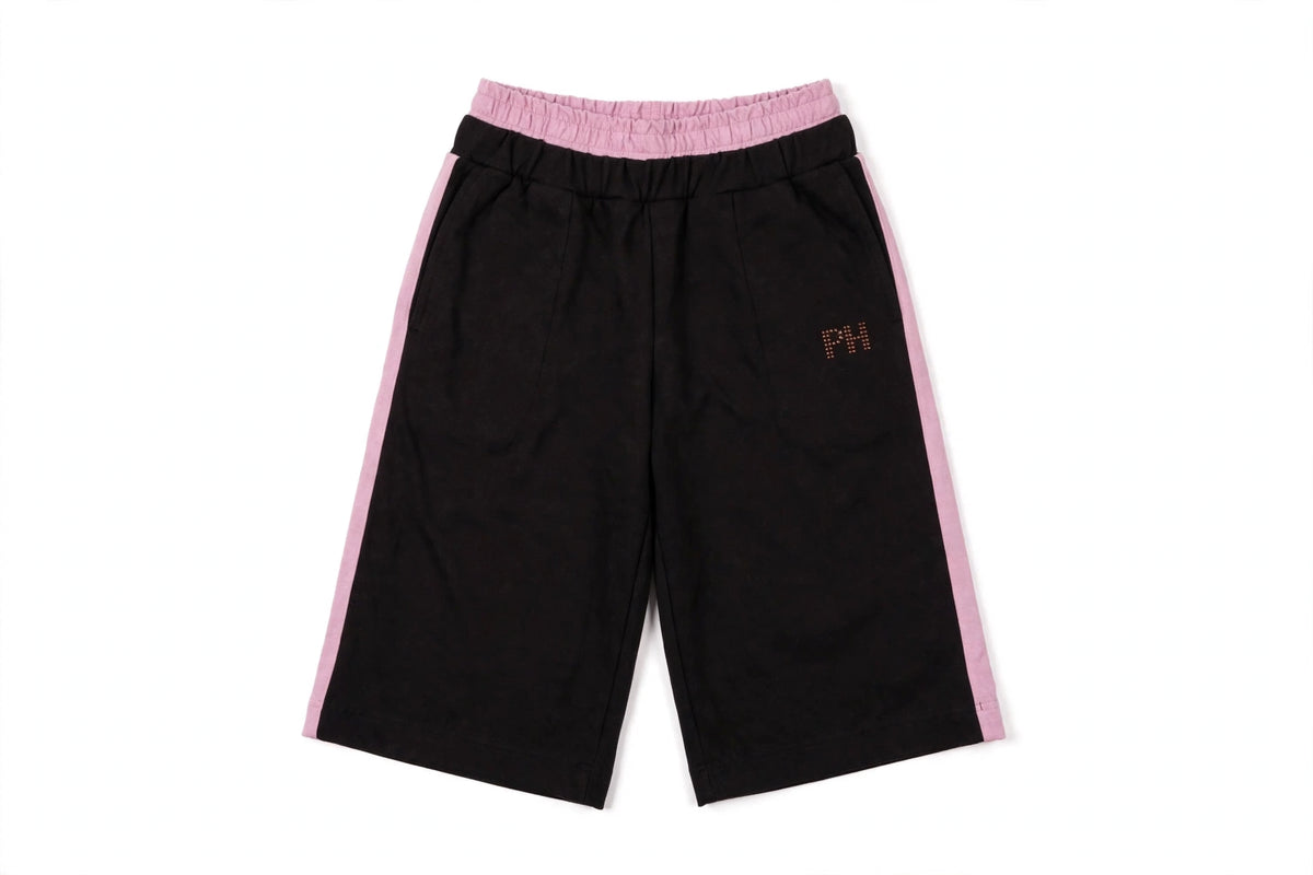 COMPLETO 2 PEZZI PHARD - Felpa con Maniche Camicia Rosa + Bermuda