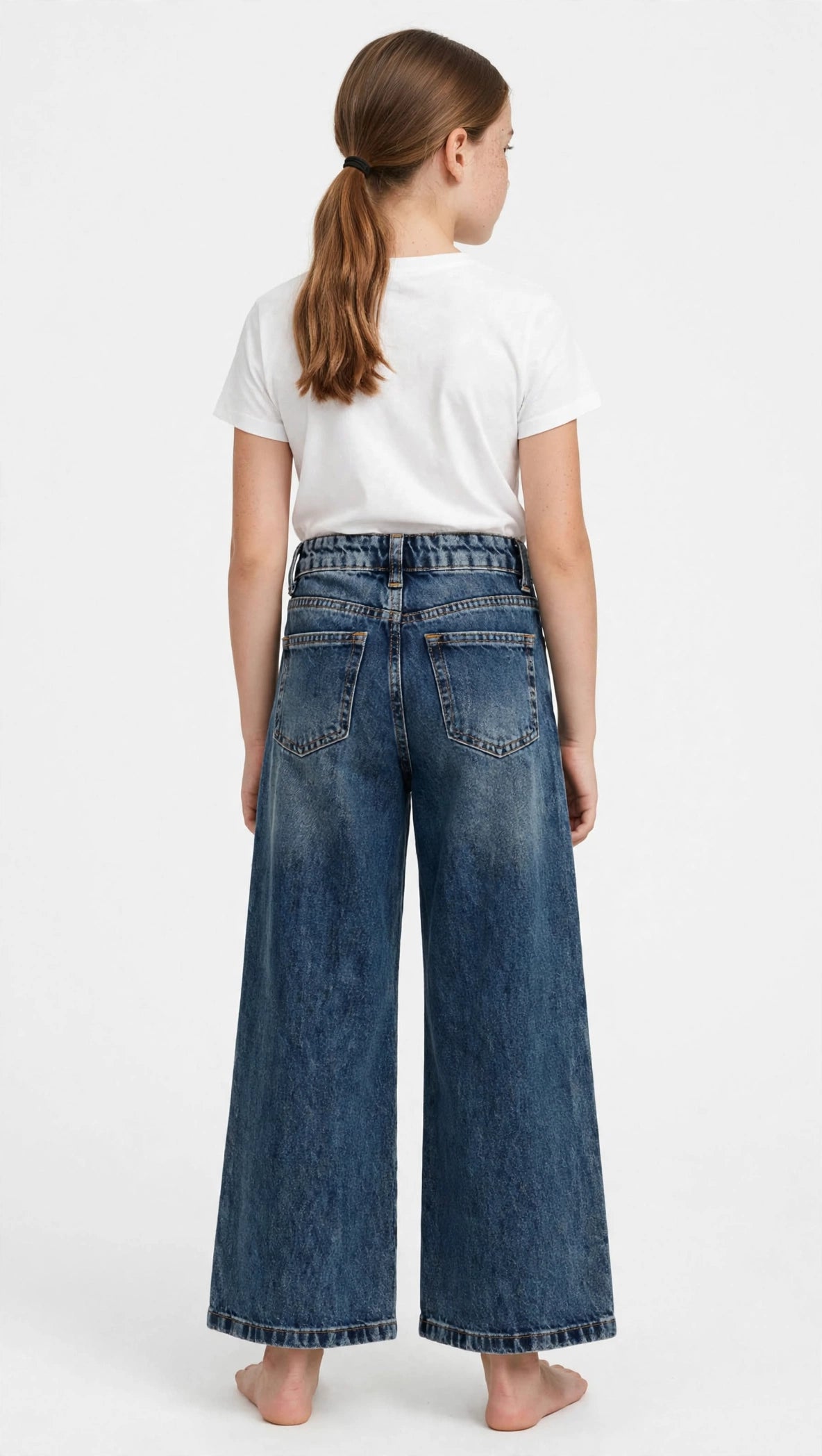Jeans PHARD Palazzo Dark Wash da ragazza