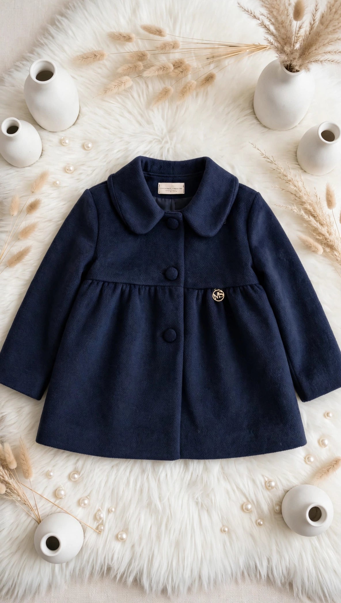 IL CAPPOTTINO BLU NAVY PIÙ ELEGANTE 💙 DA BAMBINA MONSURIRE-HANGAR93