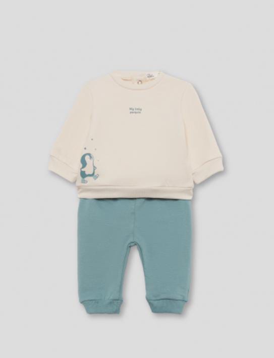 Set 2 pezzi bimbo verde eucalipto