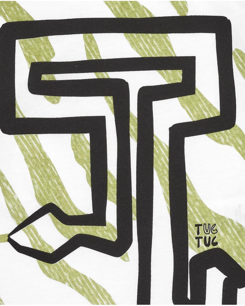 Maglia bimbo bianca logo t