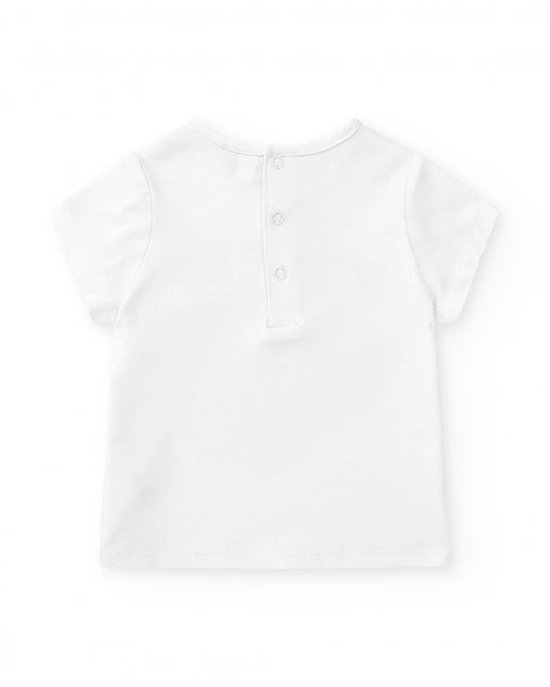 T-shirt per bambina bianca