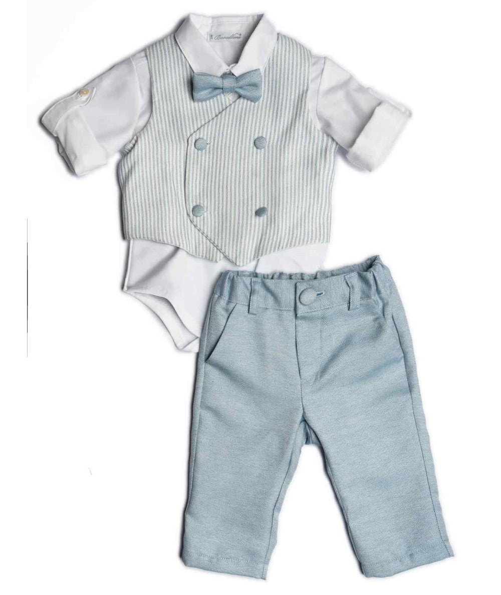 Completo elegante in  azzurro