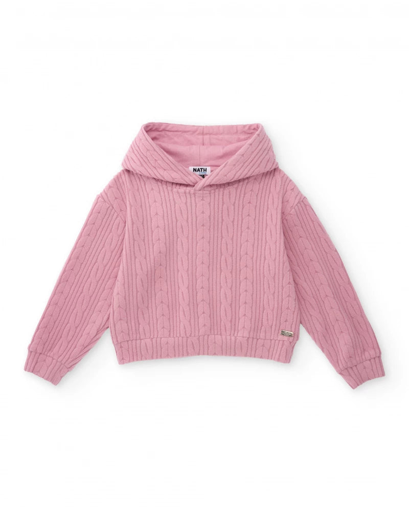 Completo rosa velluto ragazza