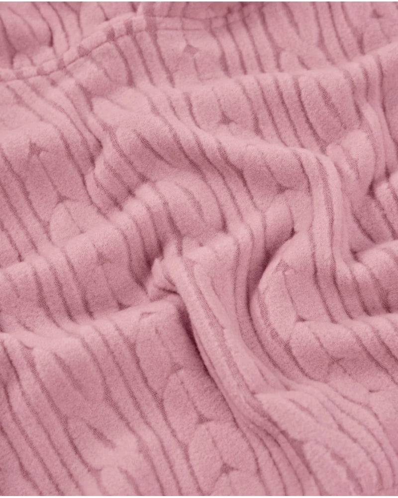 Completo rosa velluto ragazza