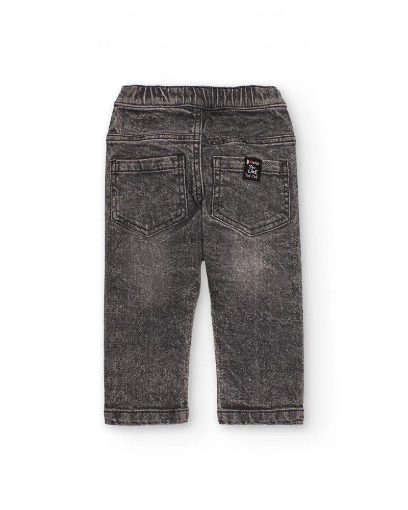 Jeans per bambino con effetto slavato