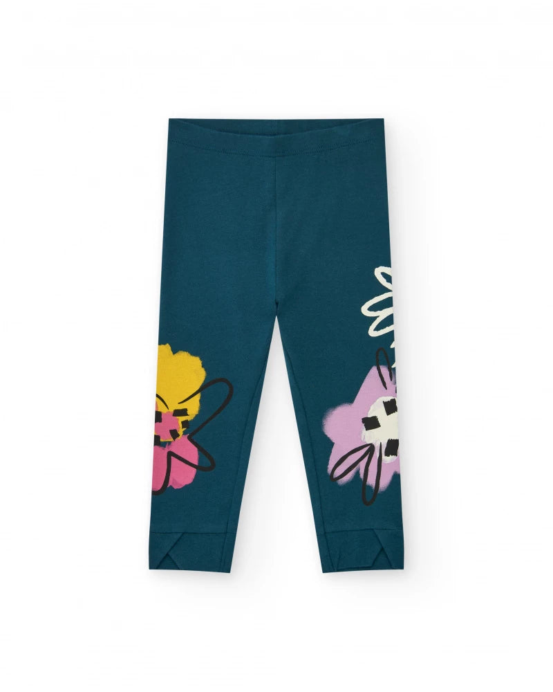 Leggings per bambina verdi