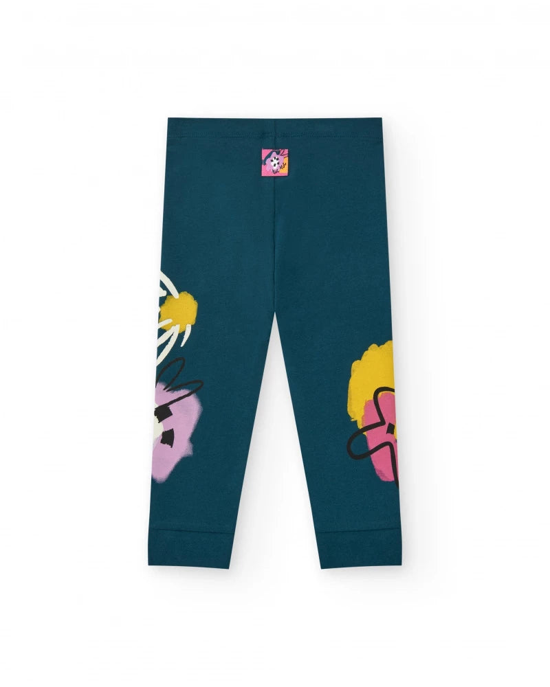 Leggings per bambina verdi