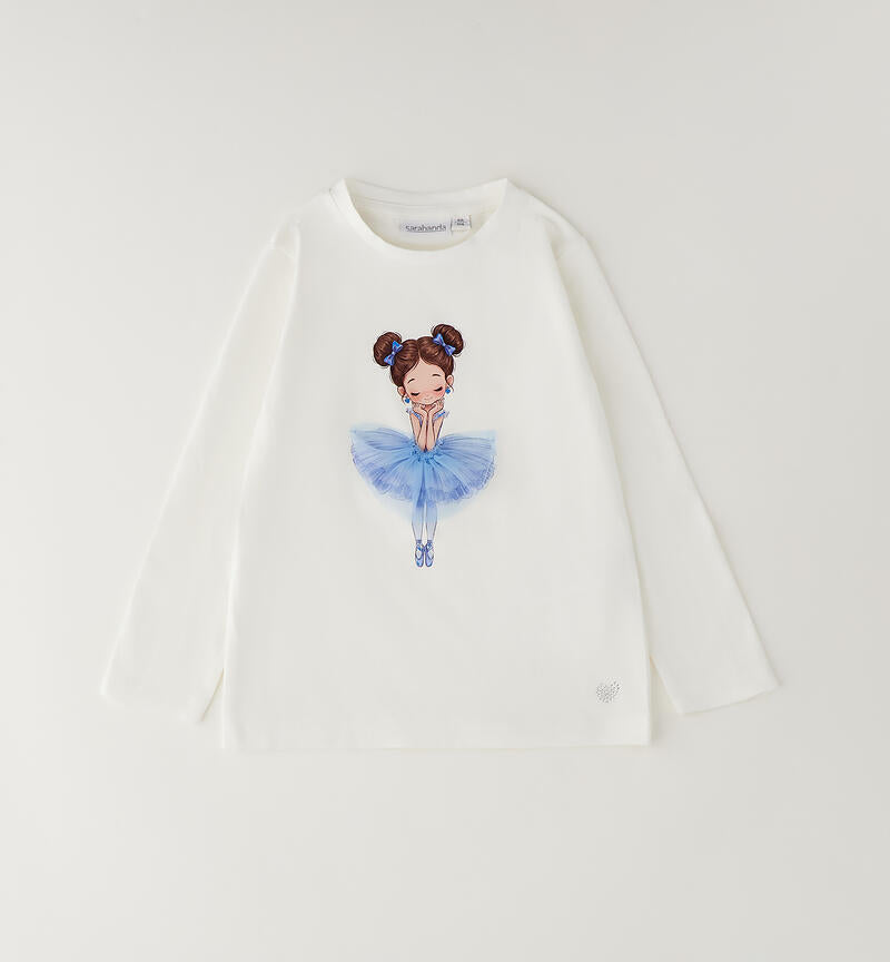 Maglia da bambina girocollo sarabanda