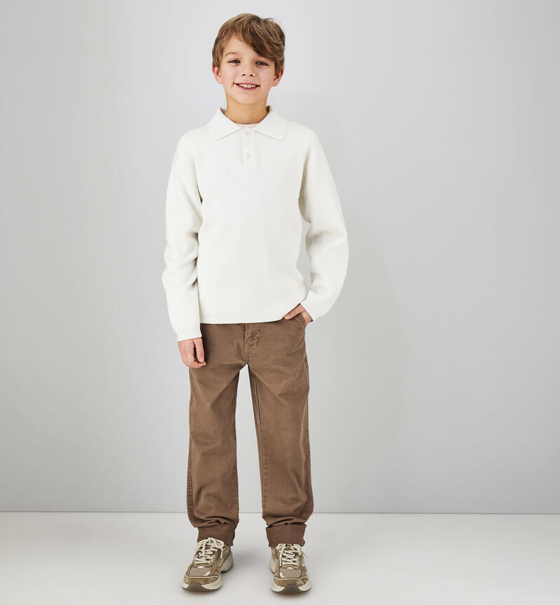 Pantalone ragazzo in cotone Sarabanda