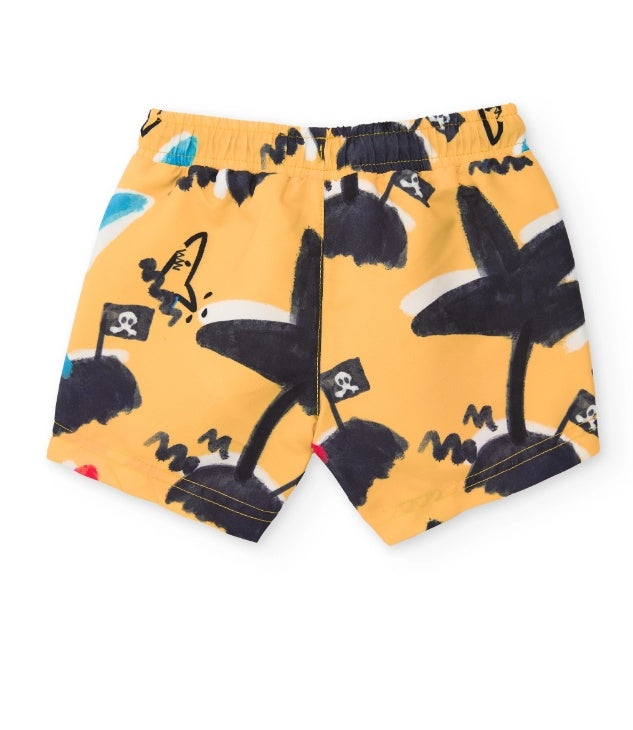 Costume da bagno da bambino in tessuto e ad asciugatura rapida