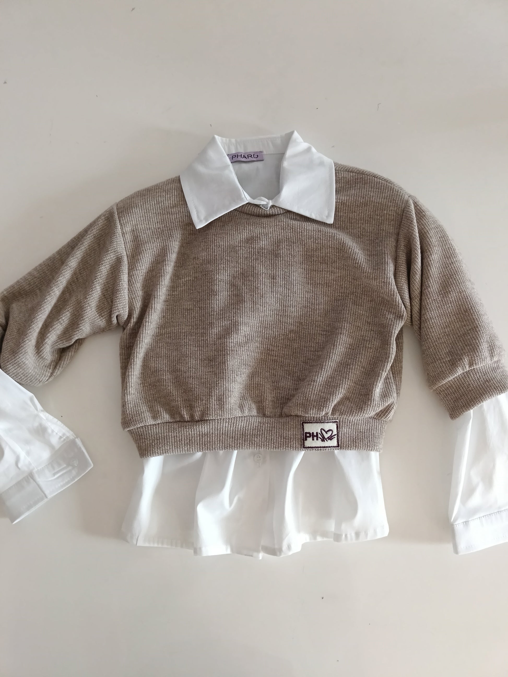 Camicia con maglioncino