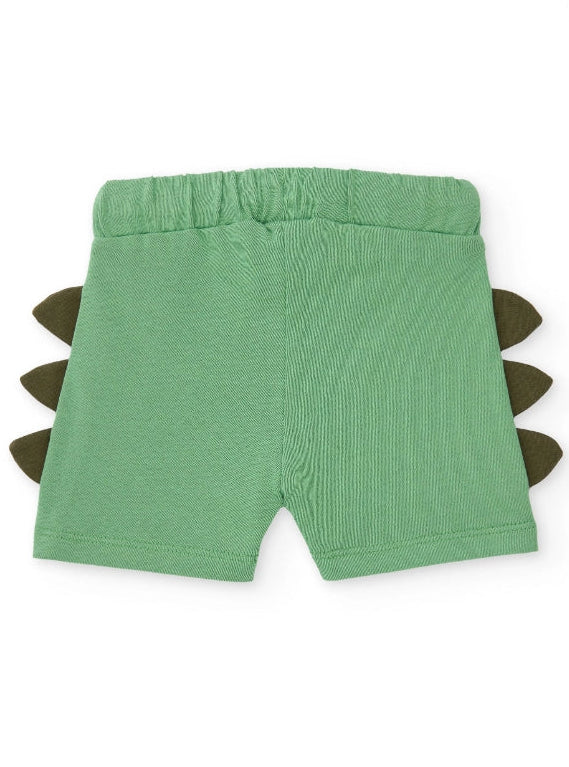 Completo da bambino in maglia con applicazioni laterali