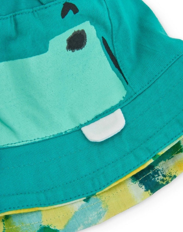 Cappellino da bambino in maglia con design reversibile