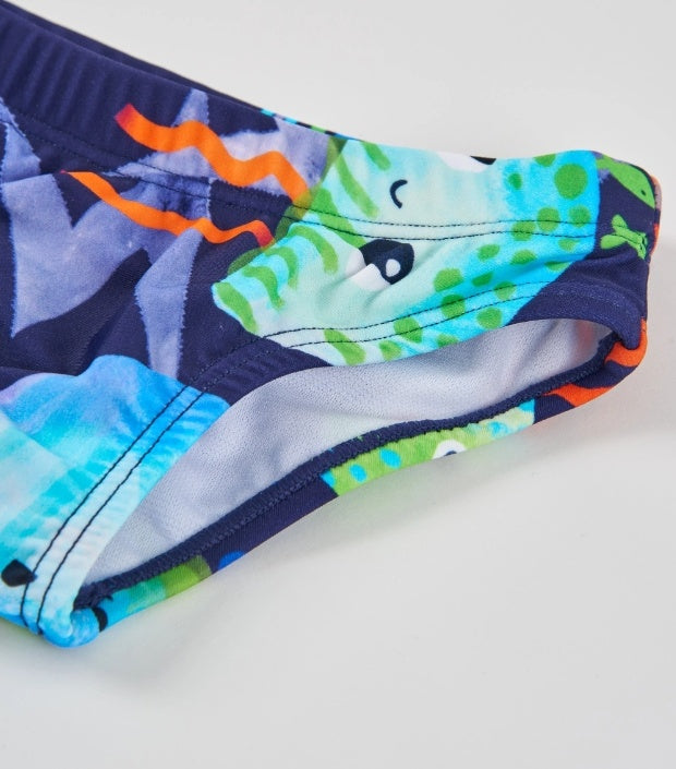 Costume da bagno da bambino in maglia d’ispirazione marina