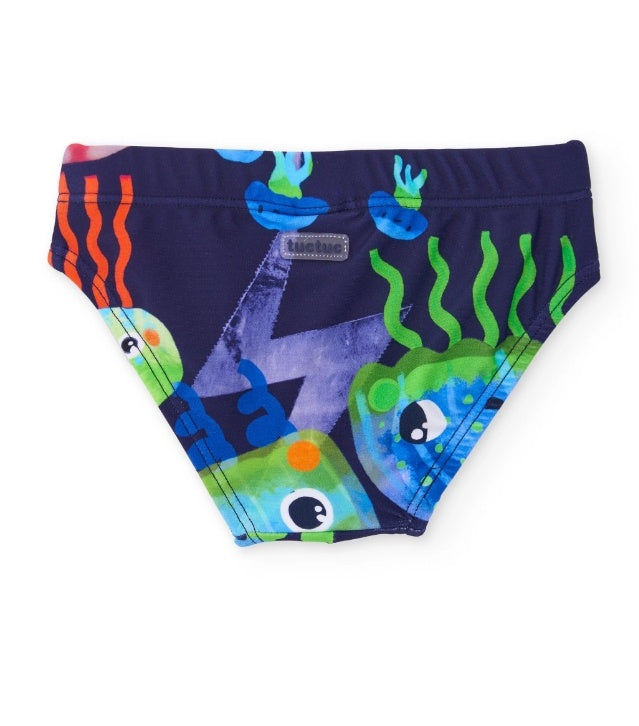 Costume da bagno da bambino in maglia d’ispirazione marina