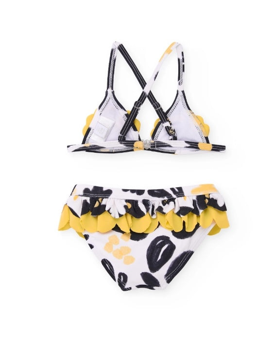 Bikini in maglia da bambina con dettagli in paillettes