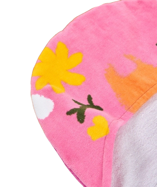 Asciugamano da bambina in maglia con cappuccio