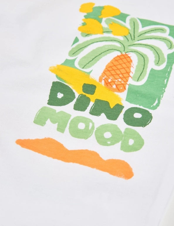 T-shirt da bambino in maglia con grafica palma