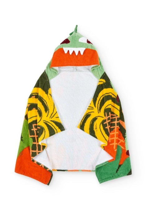 Asciugamano da bambino in maglia con cappuccio decorato , tuc tuc