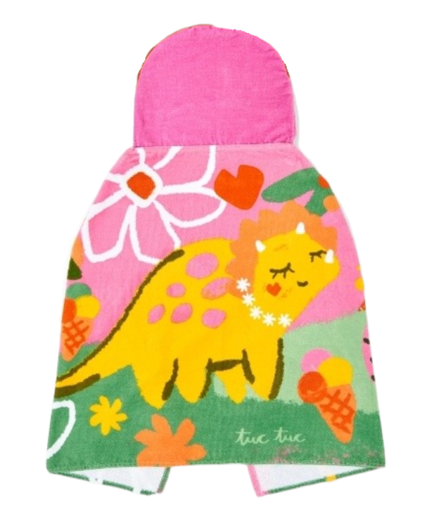 Asciugamano da bambina in maglia con cappuccio