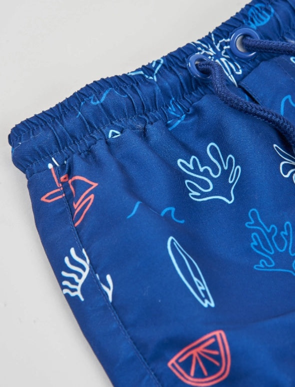 Costume da bagno da bambino in tessuto piano con tessuto leggero