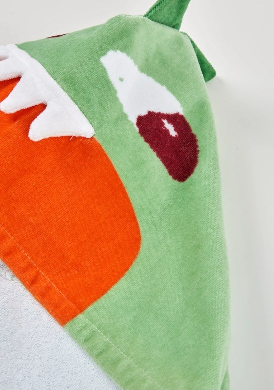 Asciugamano da bambino in maglia con cappuccio decorato , tuc tuc