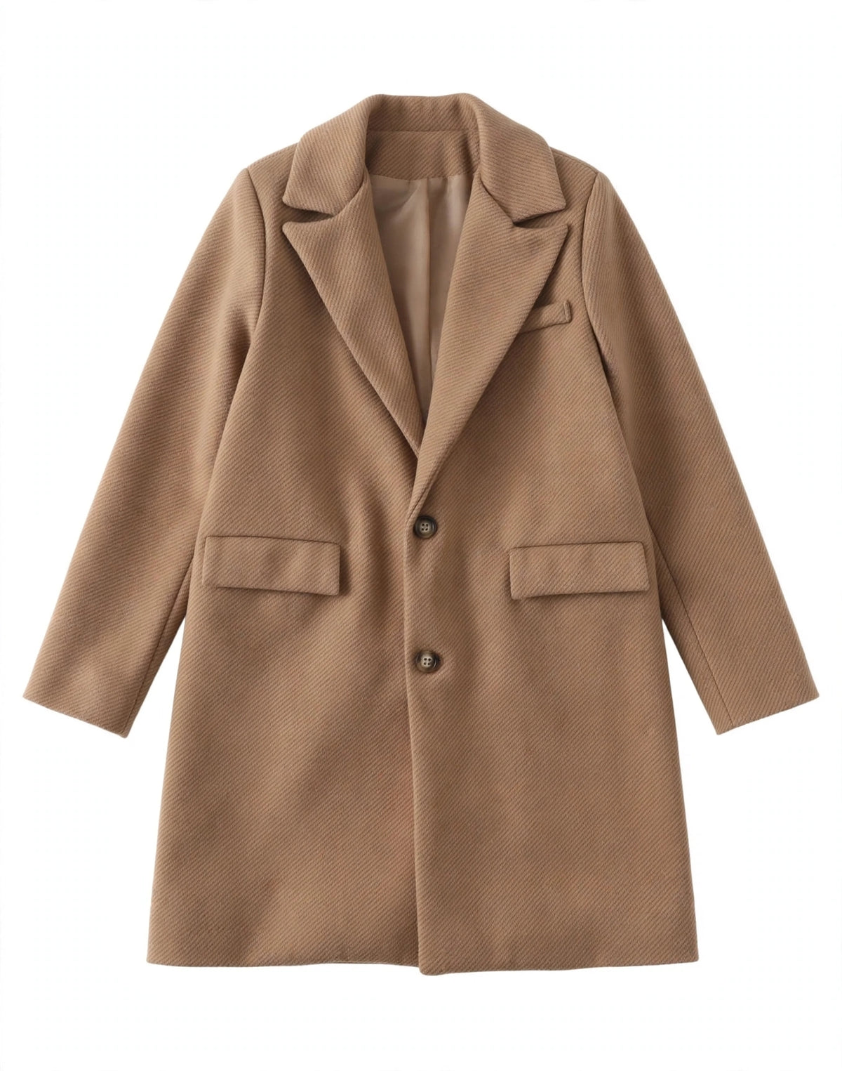 Cappotto camello Monsurire elegante da ragazzo
