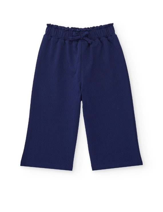 Pantaloni da bambina in maglia modello culotte