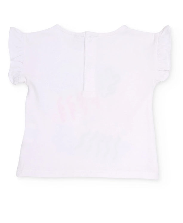 Completo da bambina in maglia con stampa di meduse