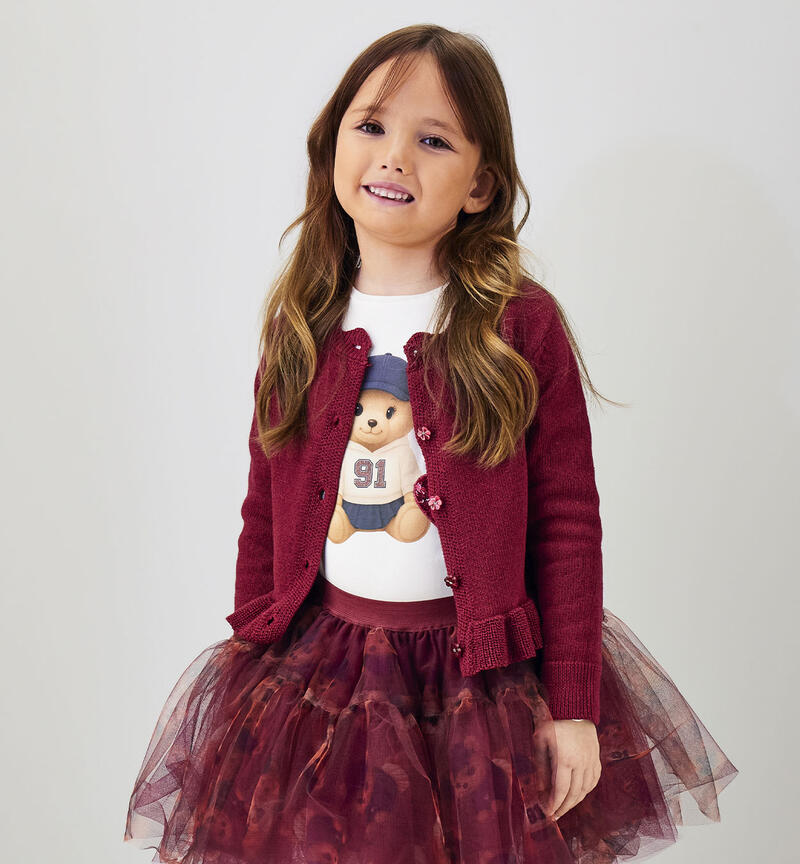 Cardigan per bambina sarabanda