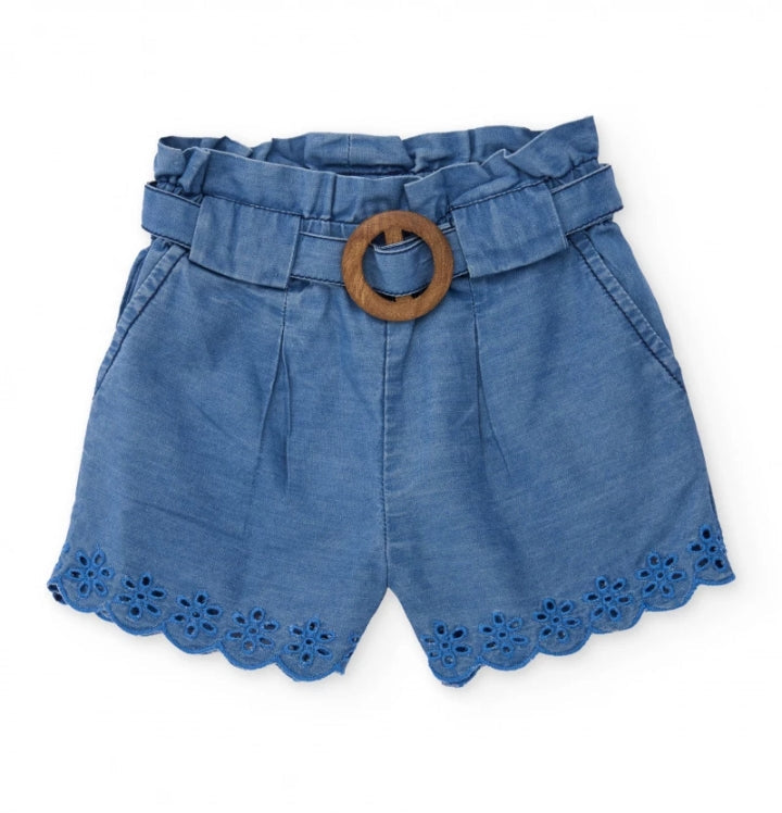 Pantaloncino in cotone da bambina