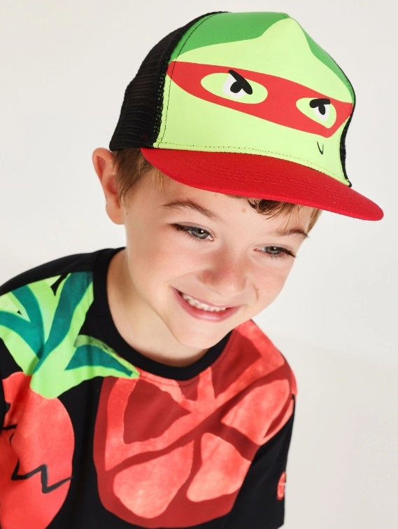 Cappellino da bambino in tessuto con visiera , tuc tuc