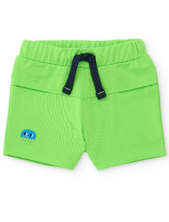 Completo da bambino in maglia con stampa di meduse