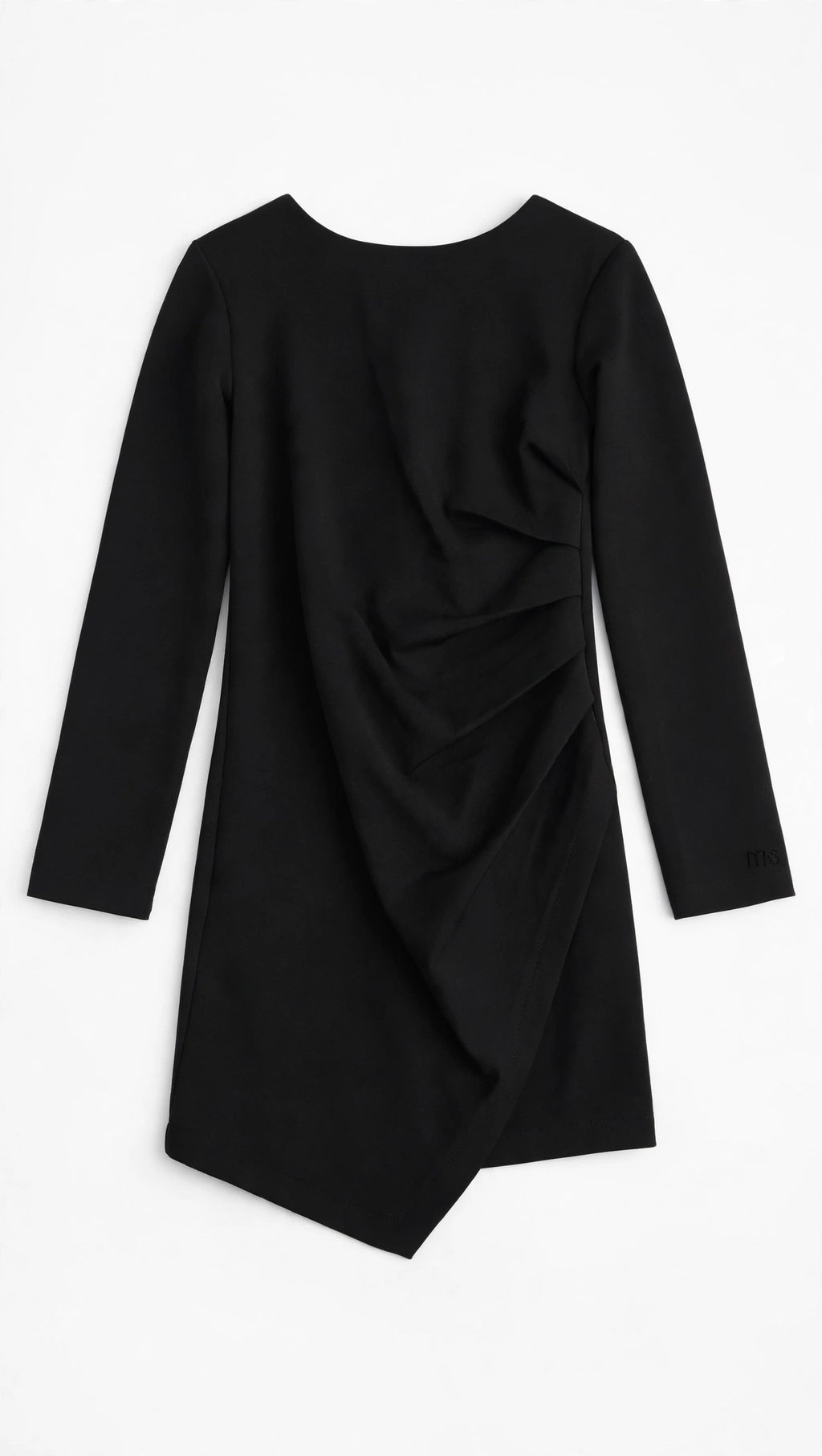 ABITO DRAPPEGGIATO MS JUNIOR - TOTAL BLACK - COLLEZIONE INVERNO