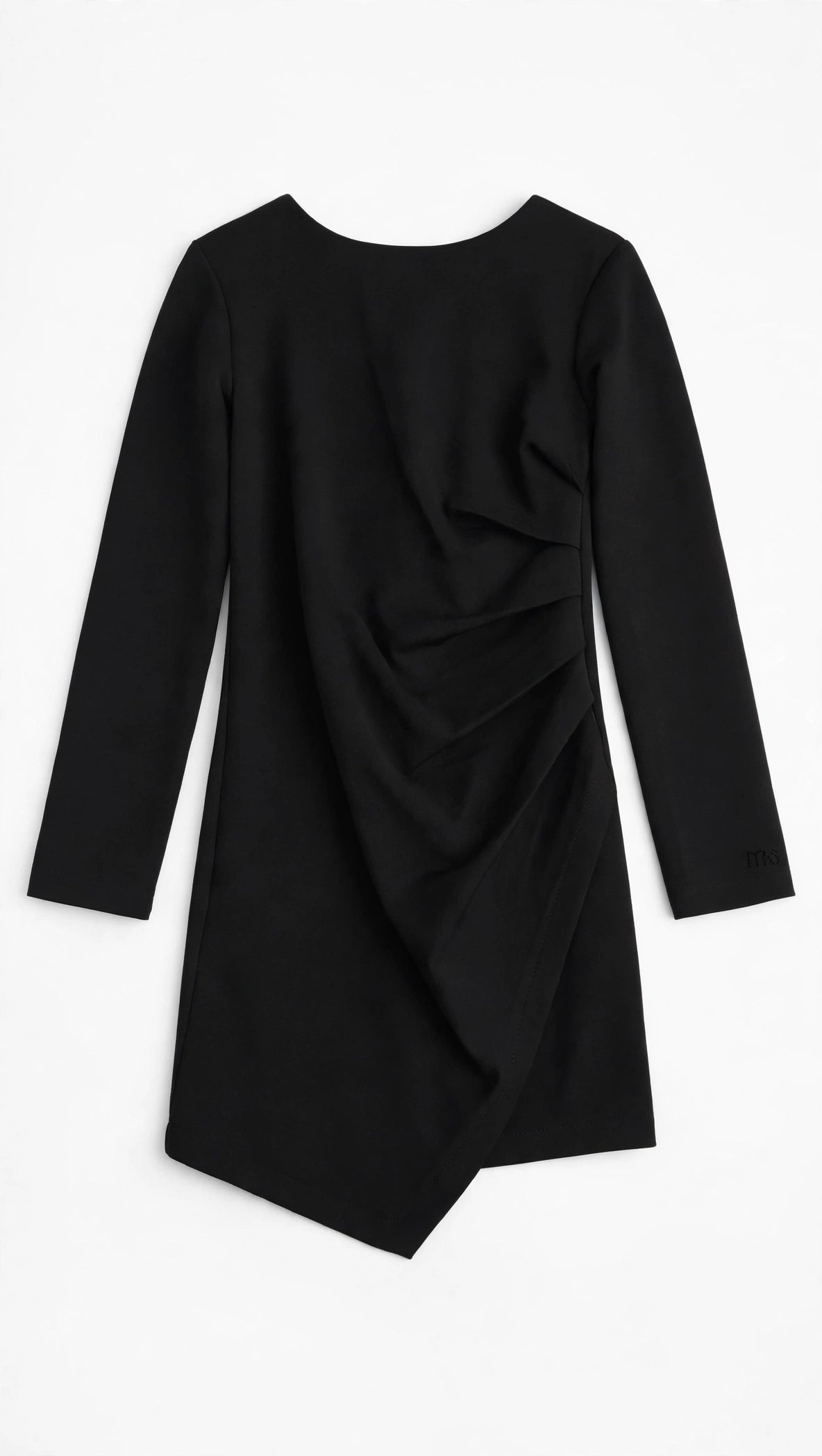 ABITO DRAPPEGGIATO MS JUNIOR - TOTAL BLACK - COLLEZIONE INVERNO