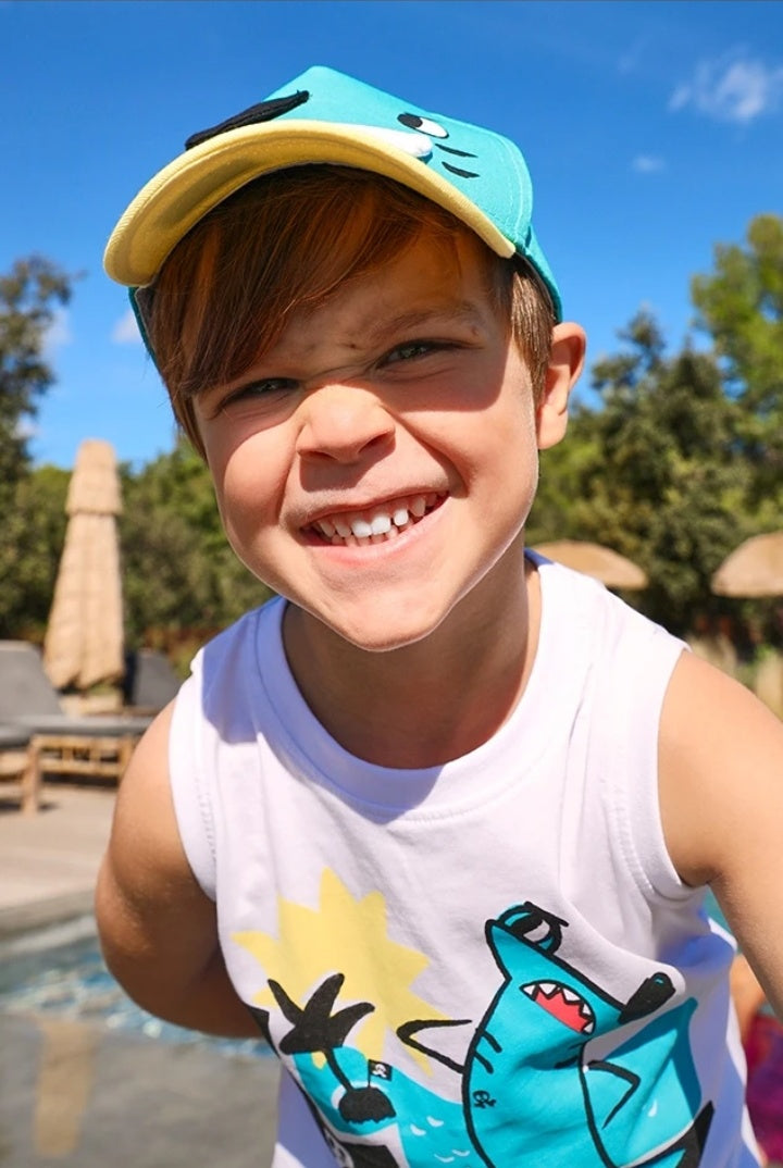 Canottiera in maglia da bambino con spalline