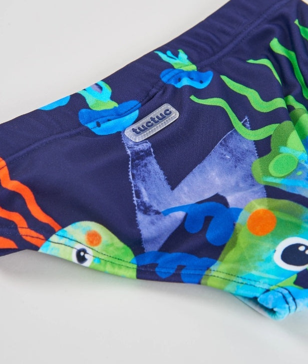 Costume da bagno da bambino in maglia d’ispirazione marina