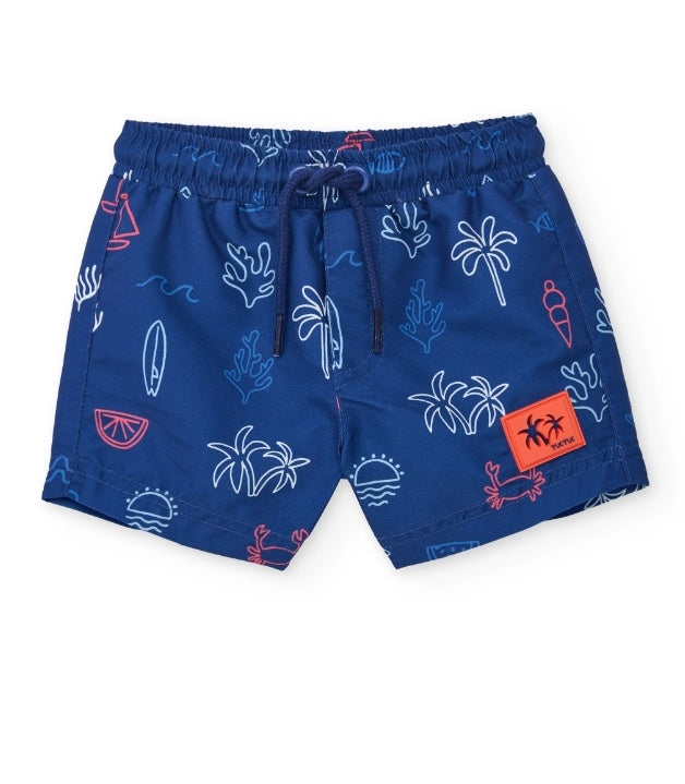 Costume da bagno da bambino in tessuto piano con tessuto leggero