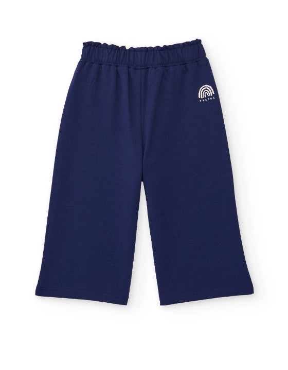 Pantaloni da bambina in maglia modello culotte