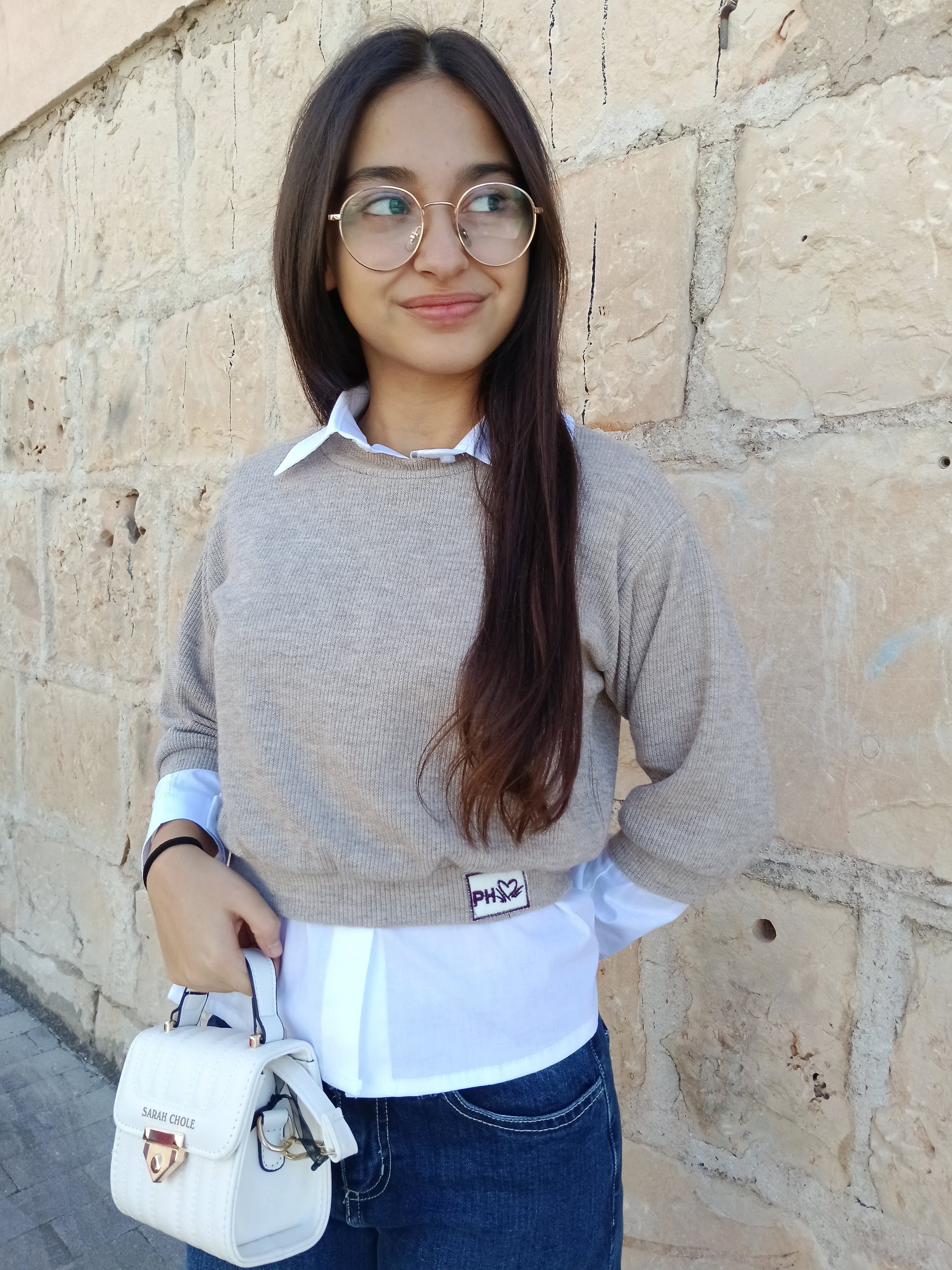 Camicia con maglioncino