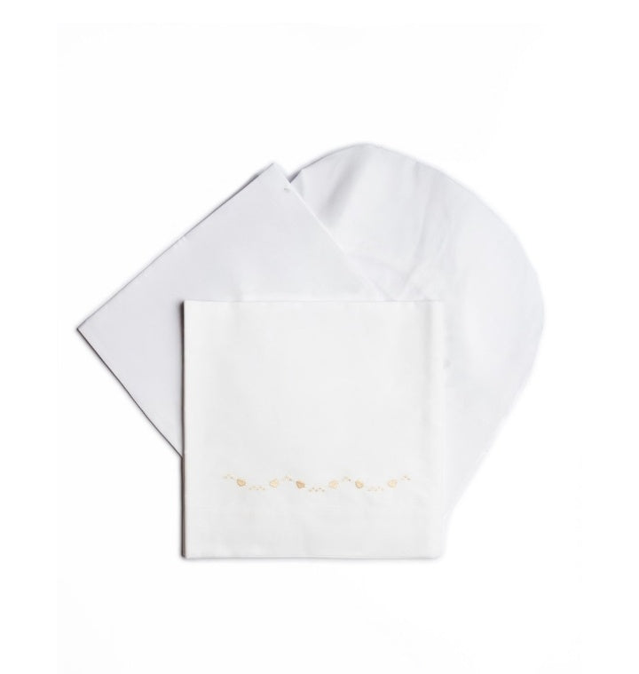 Set nascita  per bimba bianco beige