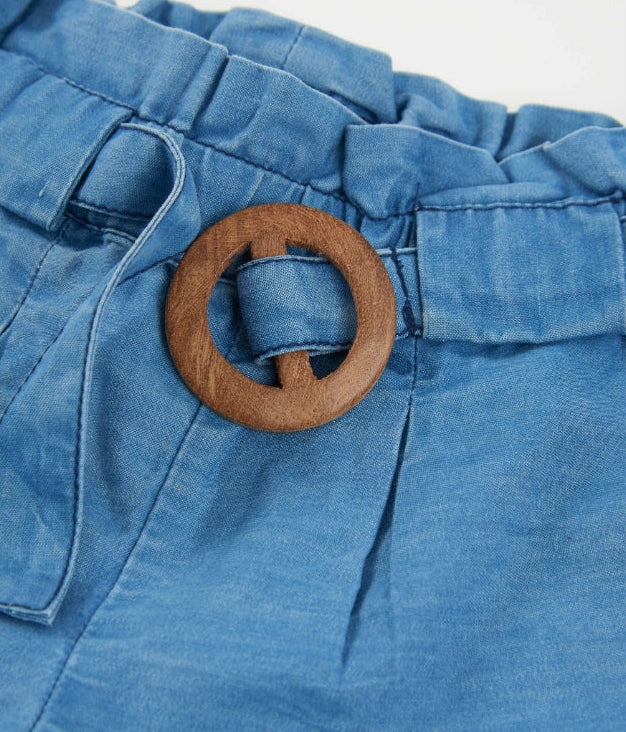 Pantaloncino in cotone da bambina