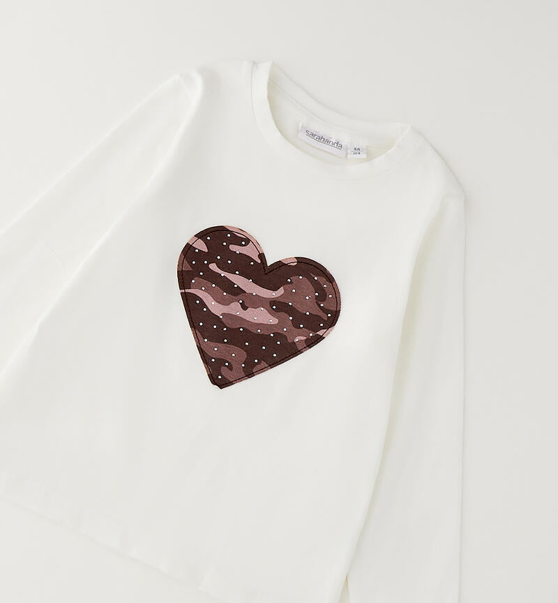Maglietta in cotone bambina sarabanda